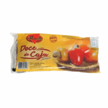 Doce De Caju Cristalizado 400g 1 Pcte Com 20 Unidades