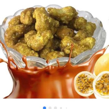 Castanha De Caju Caramelizada Com Maracuja Pacote 500g